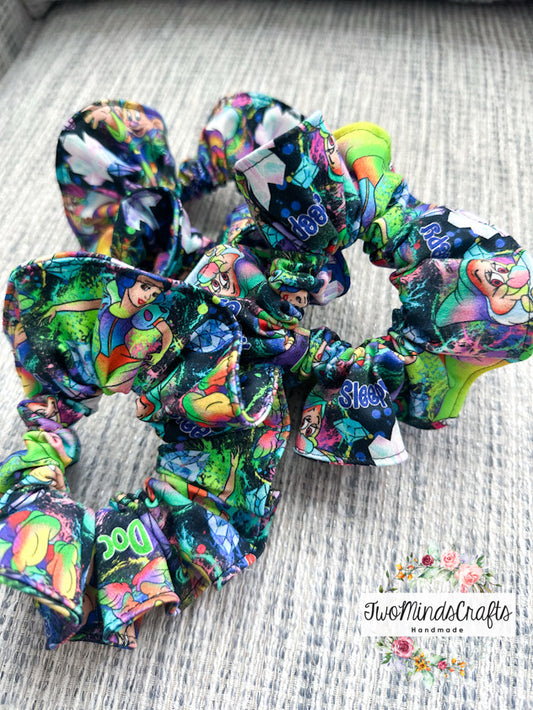 Dwarfs and Snow Princess Scrunchies (READY TO SHIP)