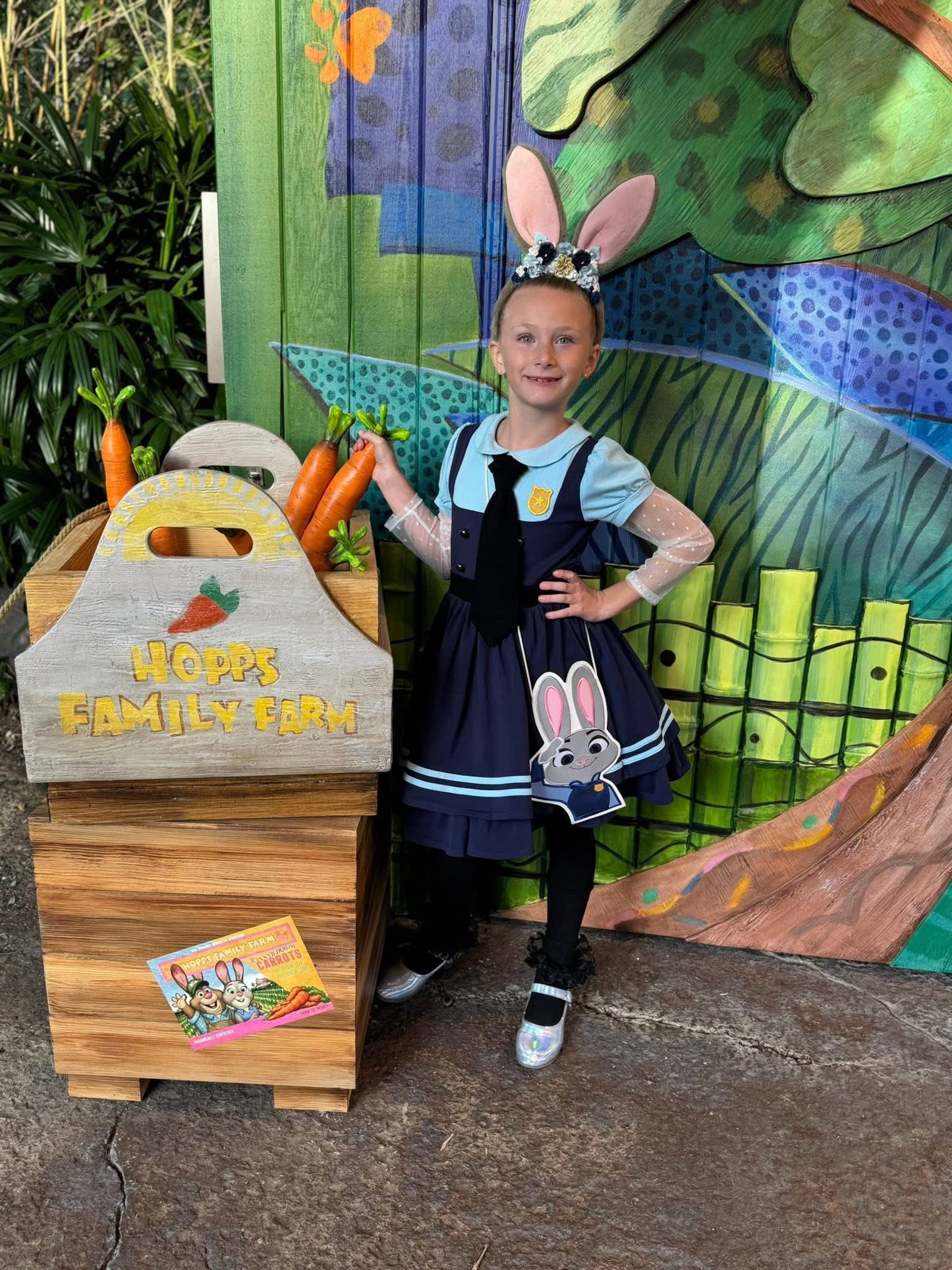 Bunny Officer flat lay bag (READY TO SHIP)