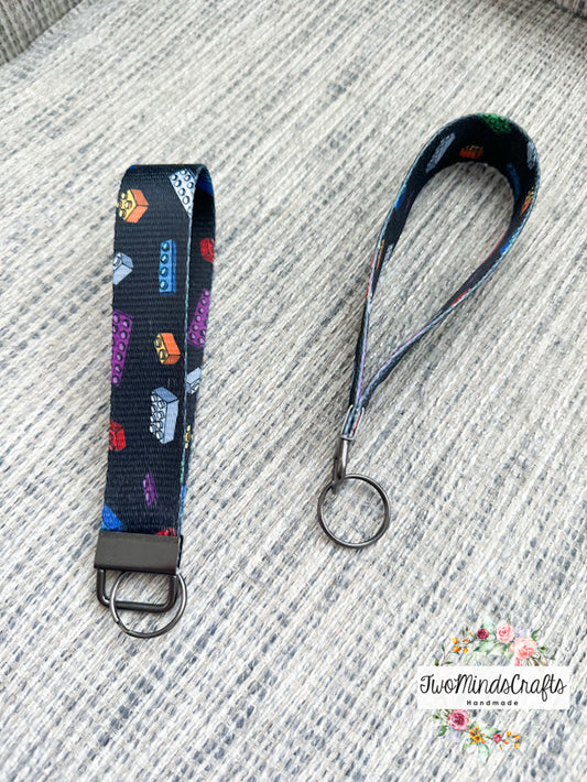 Blocks wristlet keyfob (READY TO SHIP)