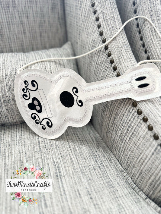 Black White Guitar flat lay bag (READY TO SHIP)