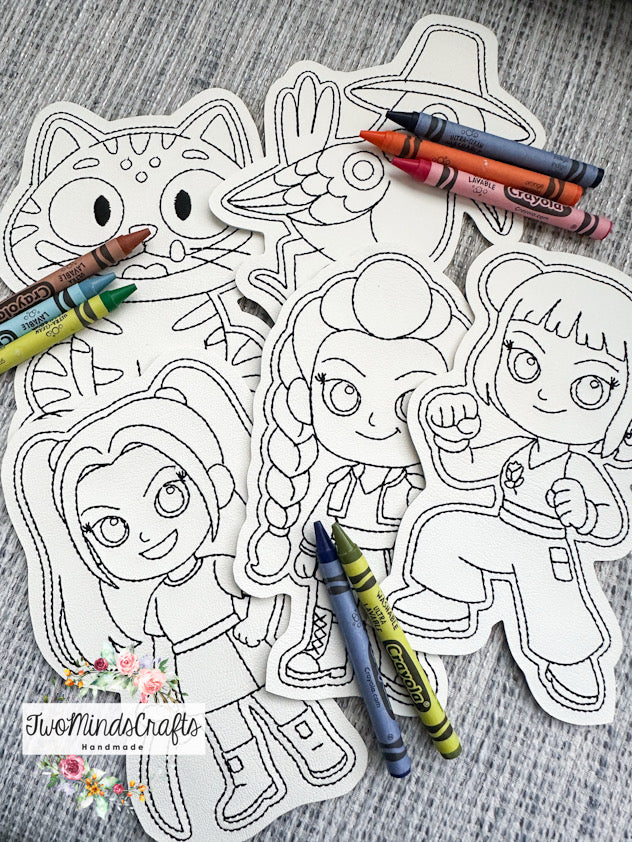 Flat Vinyl Doodles - K Group (READY TO SHIP)