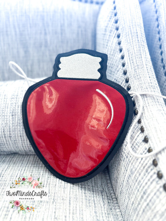 Red Holiday Bulb flat lay bag (READY TO SHIP)