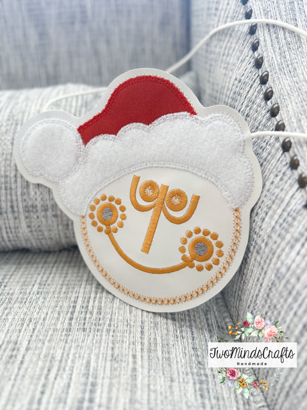 Small W Clock Santa Hat flat lay bag (READY TO SHIP)