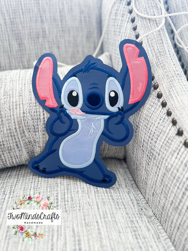 Cute Blue Alien Full Body flat bag (READY TO SHIP)