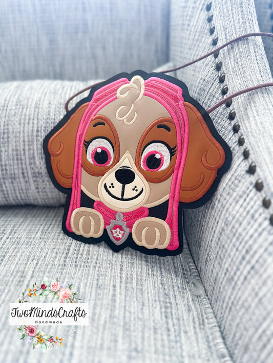 Pink Patrol Dog flat lay bag (READY TO SHIP)