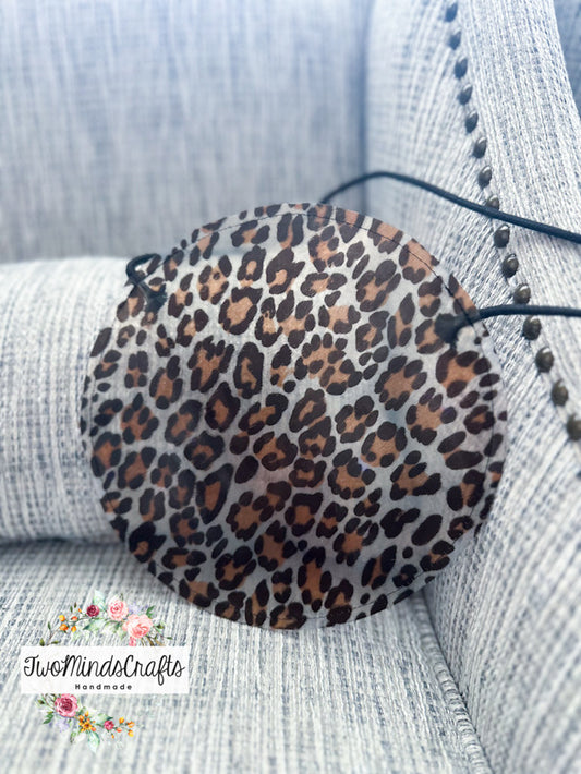*ATRP* Animal print clear flat bag (READY TO SHIP)