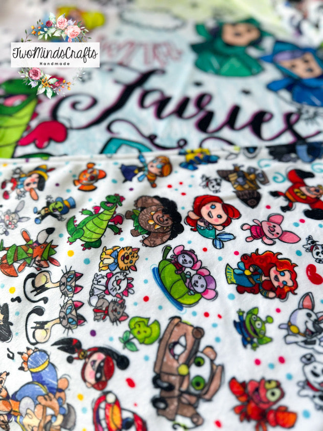 Lap Blanket - Mashup Jellypen Characters (READY TO SHIP)