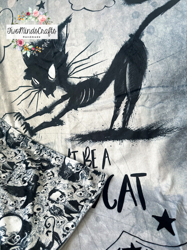 Lap Blanket - Don’t be a scared cat (READY TO SHIP)