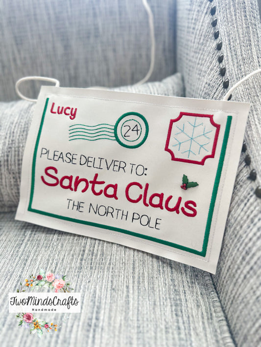 Letter to Santa flat lay bag (MADE TO ORDER)