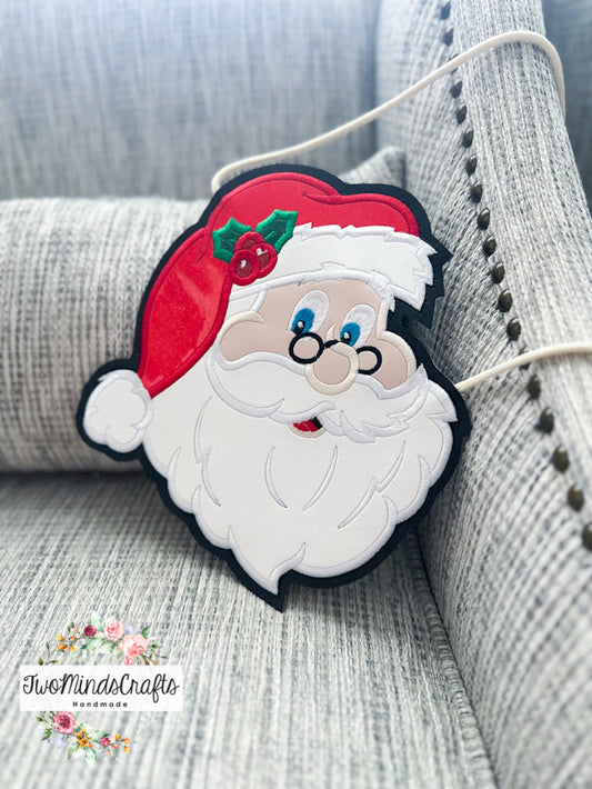 Red Santa flat bag (READY TO SHIP)