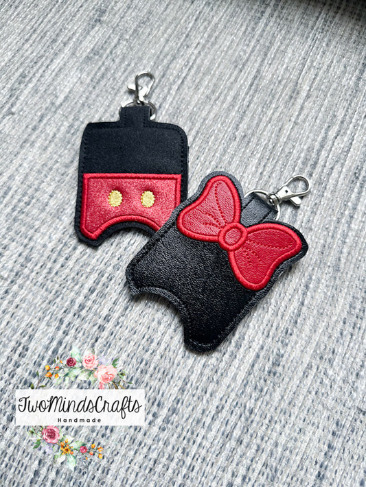 Mouse boy and girl hand sanitizer holder (READY TO SHIP)