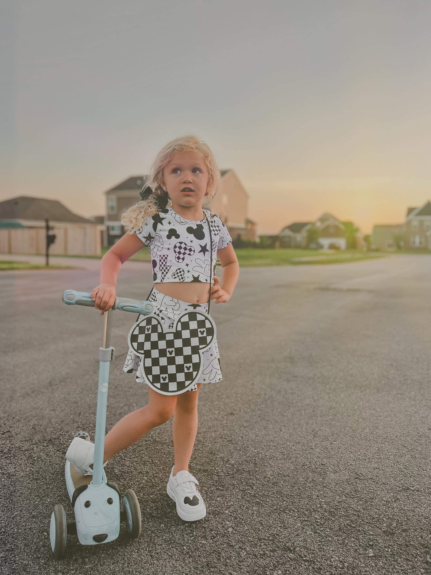 Checkered Mouse flat bag (READY TO SHIP)