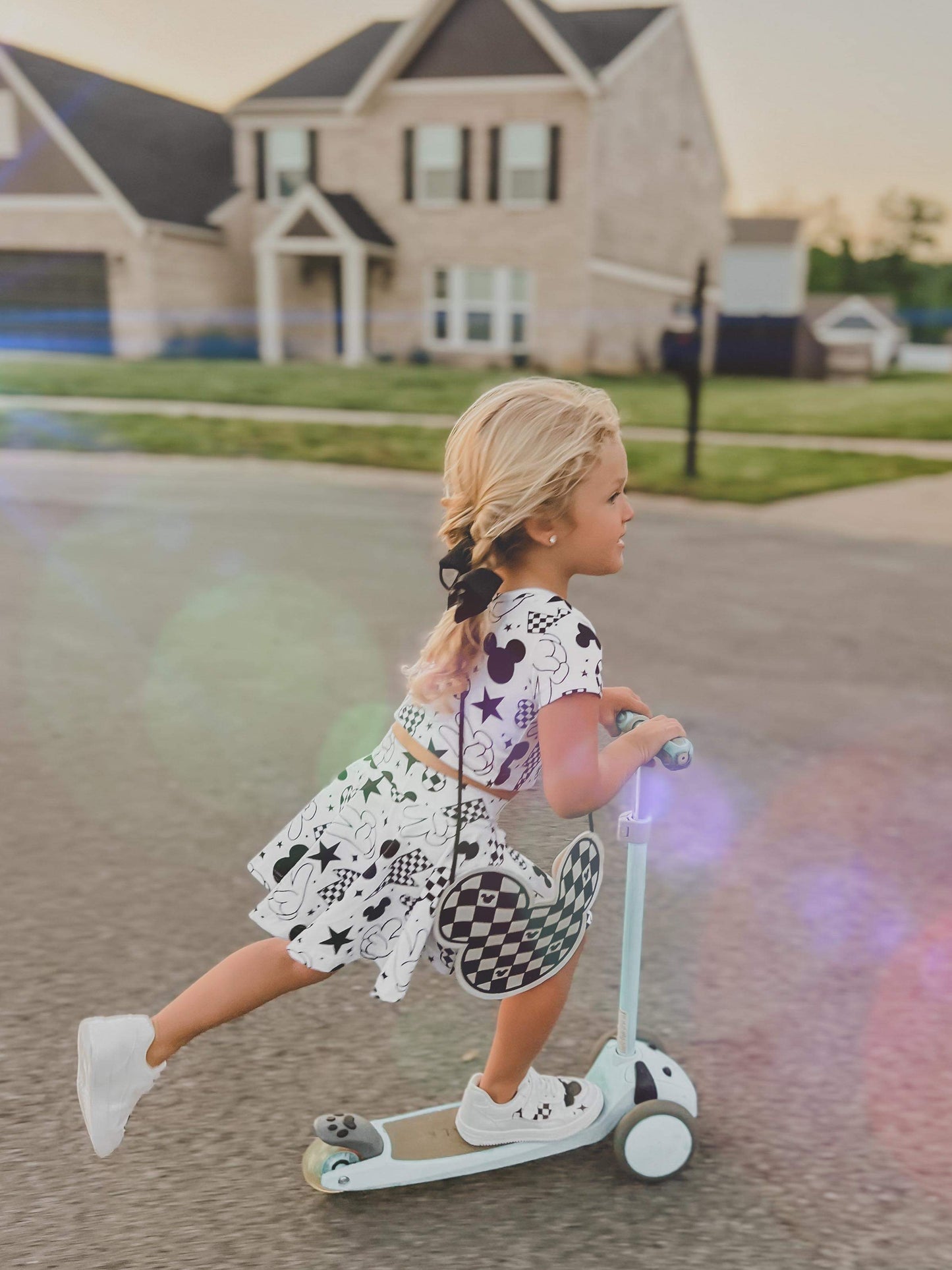 Checkered Mouse flat bag (READY TO SHIP)