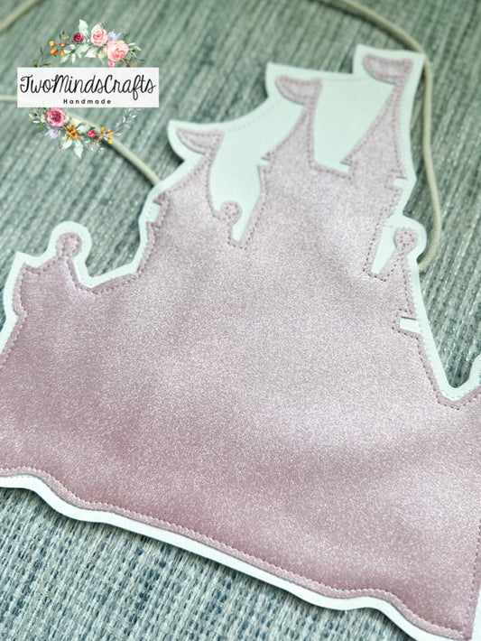 Pink Castle Autograph flat lay bag (READY TO SHIP)