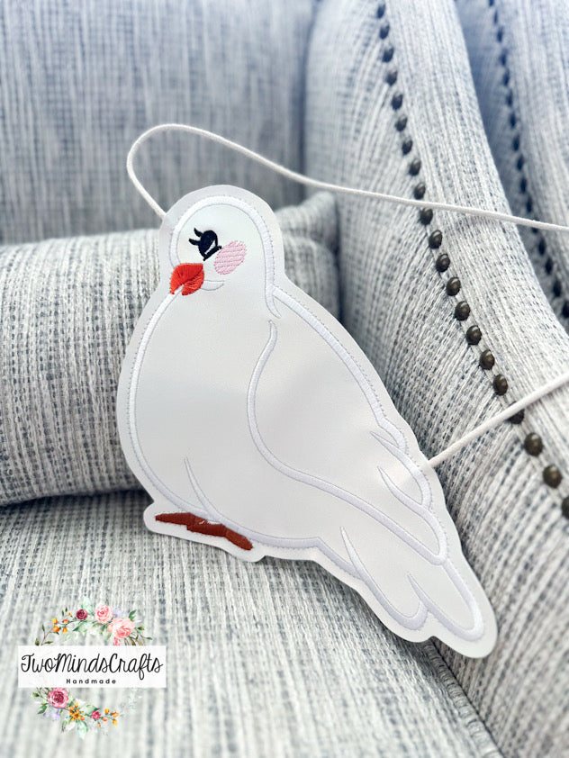 White Dove Bird flat bag (READY TO SHIP)