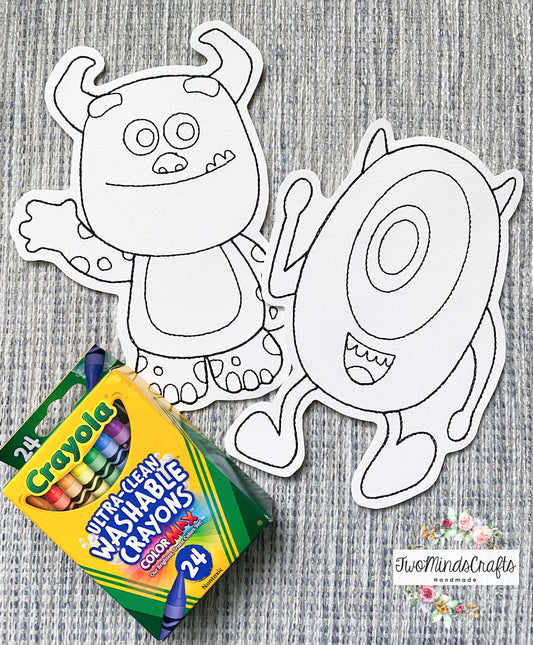 Flat Vinyl Doodles - Monsters (READY TO SHIP)