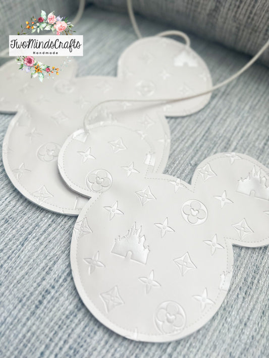 Beige embossed mouse head flat bag (READY TO SHIP)