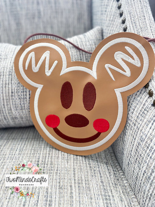 Gingerbread Face flat lay bag (READY TO SHIP)