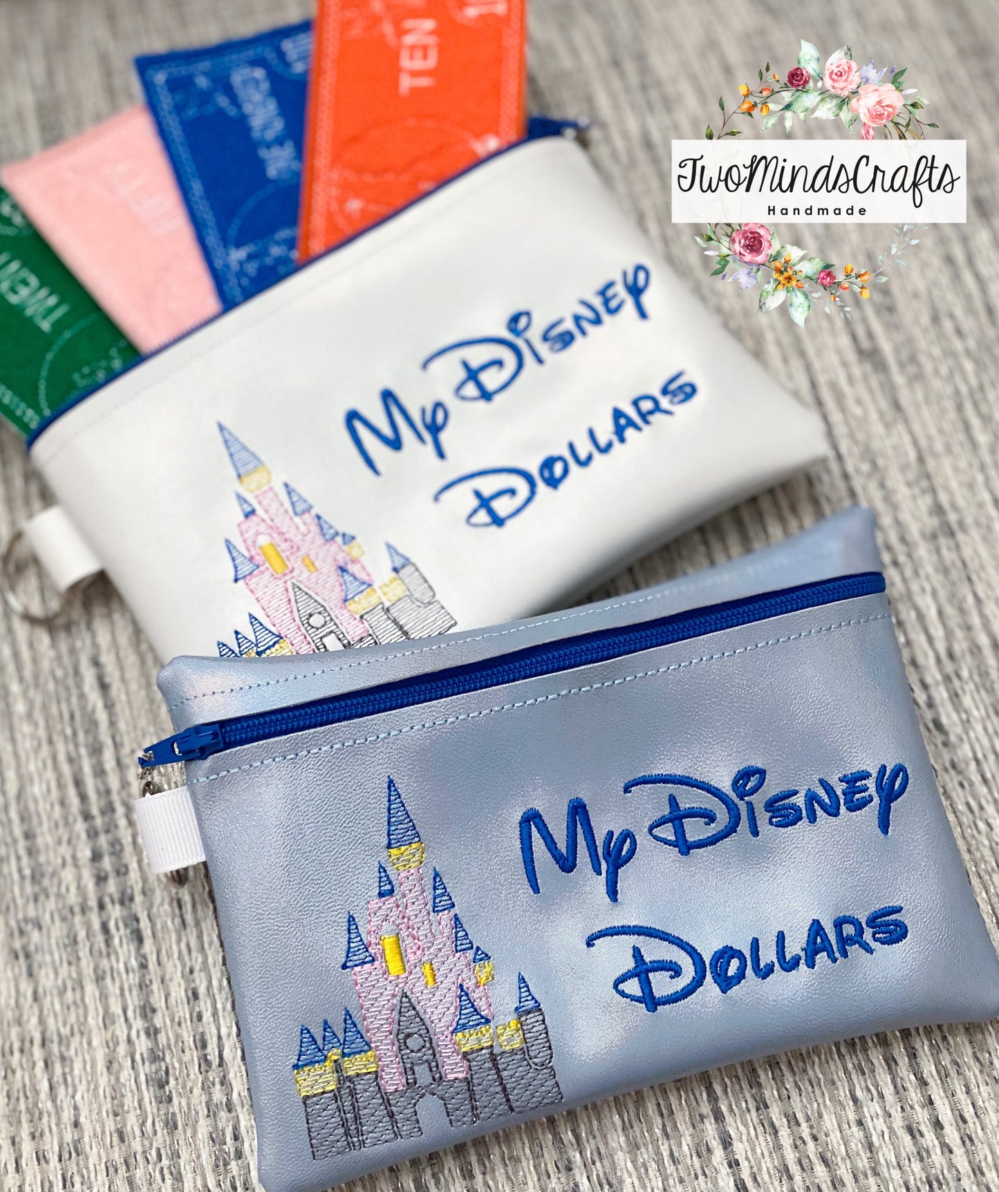 My D Dollars Zipper Pouch (READY TO SHIP)