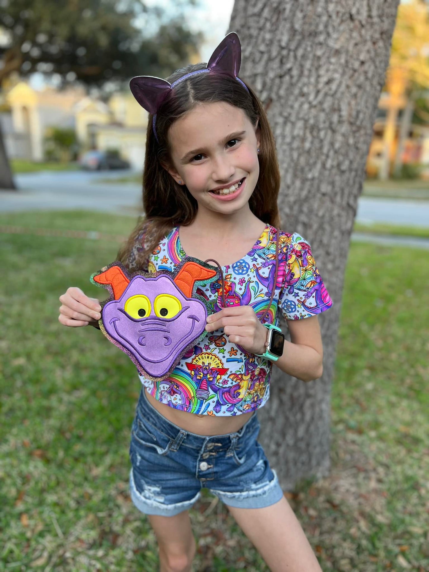 Purple Dragon flat lay bag (READY TO SHIP)