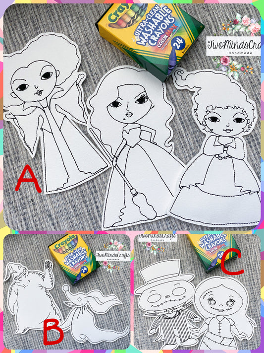 Flat Vinyl Doodles (Horror/Halloween) READY TO SHIP)