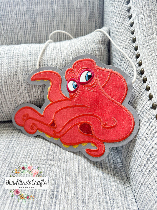 Orange Octopus flat bag (READY TO SHIP)