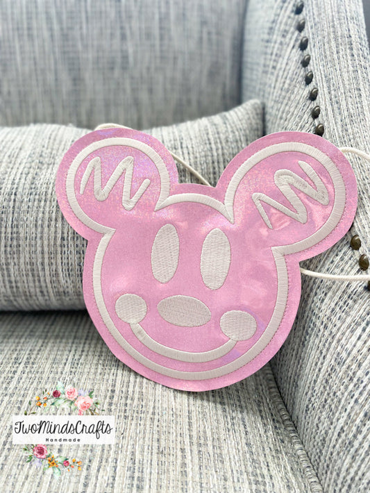 Light Pink Gingerbread Face flat lay bag (READY TO SHIP)