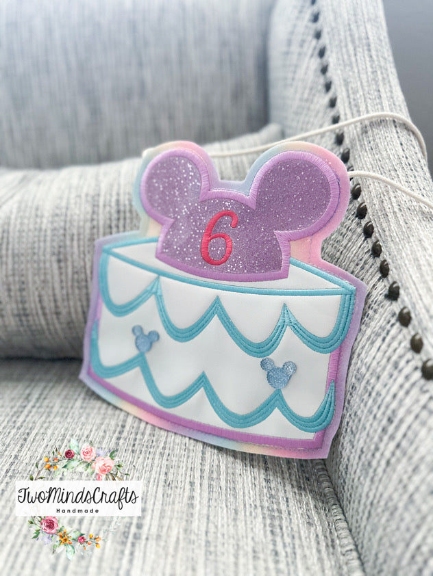 Customizable Birthday Cake flat lay bag (MADE TO ORDER)