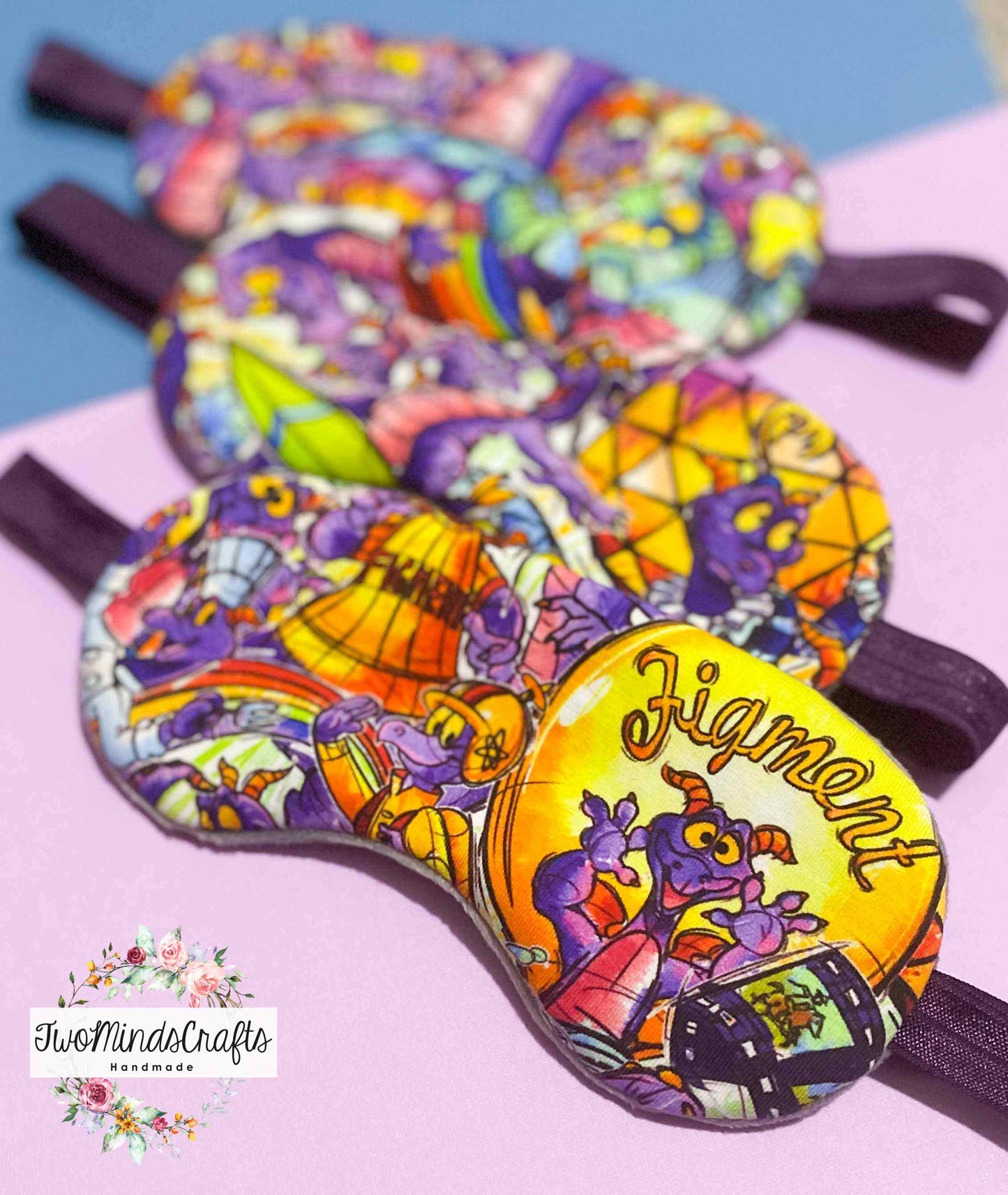 Purple Dragon Sleep Mask (READY TO SHIP)