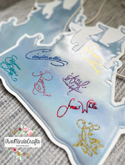 Blue Princess Castle Autograph flat lay bag (READY TO SHIP)