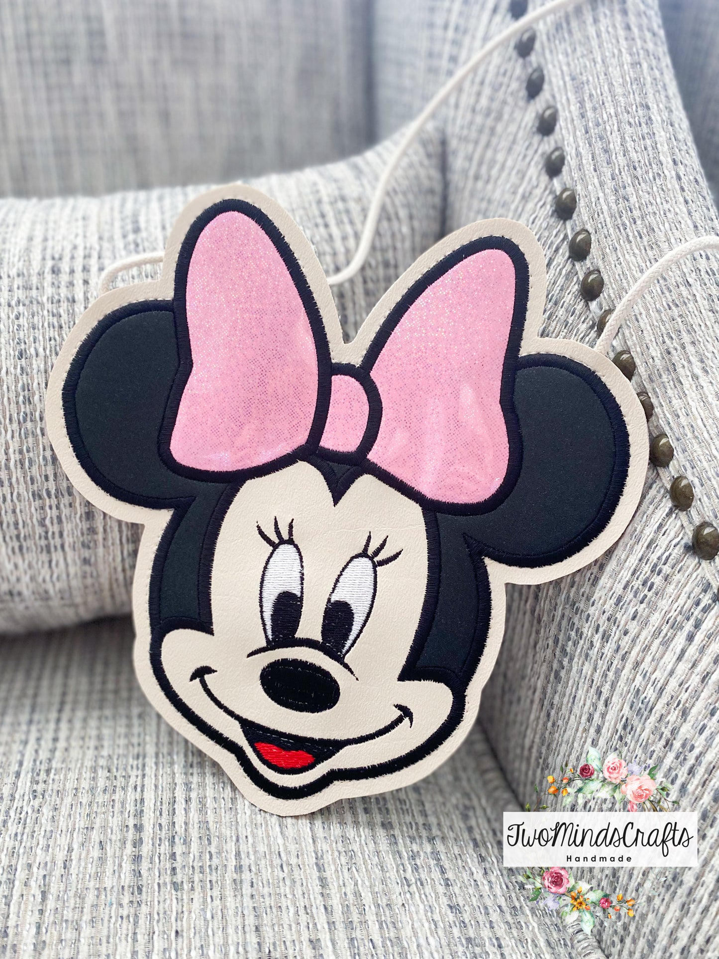 Girl Mouse Light Pink Bow flat lay bag (READY TO SHIP)