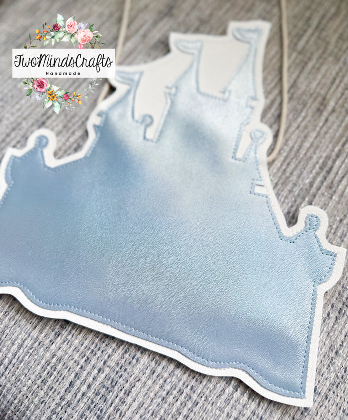 Blue Princess Castle Autograph flat lay bag (READY TO SHIP)