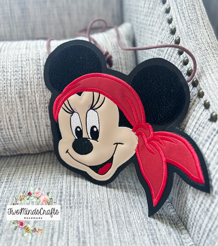 Girl Mouse Pirate flat lay bag (READY TO SHIP)