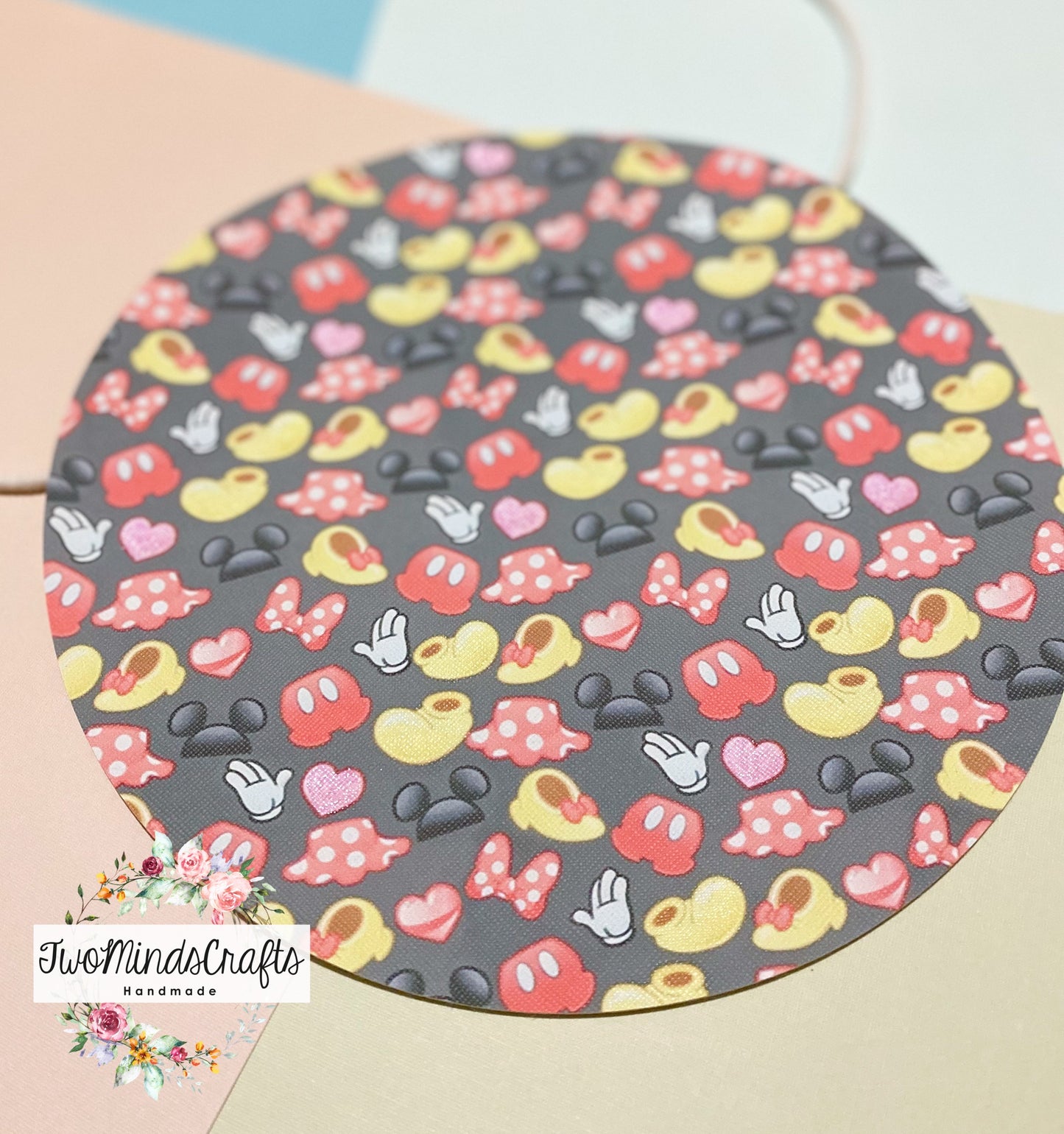 *ATRP* Abstract mouse circle flat bag (READY TO SHIP)