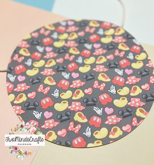 *ATRP* Abstract mouse circle flat bag (READY TO SHIP)