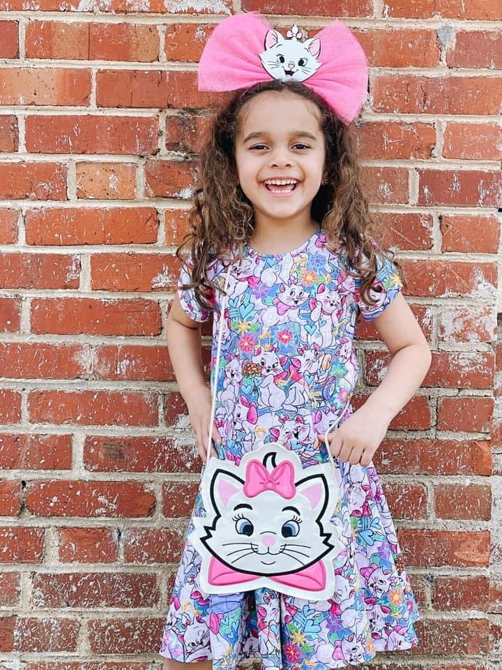 Hot Pink M*A*R*I*E cat flat bag (READY TO SHIP)