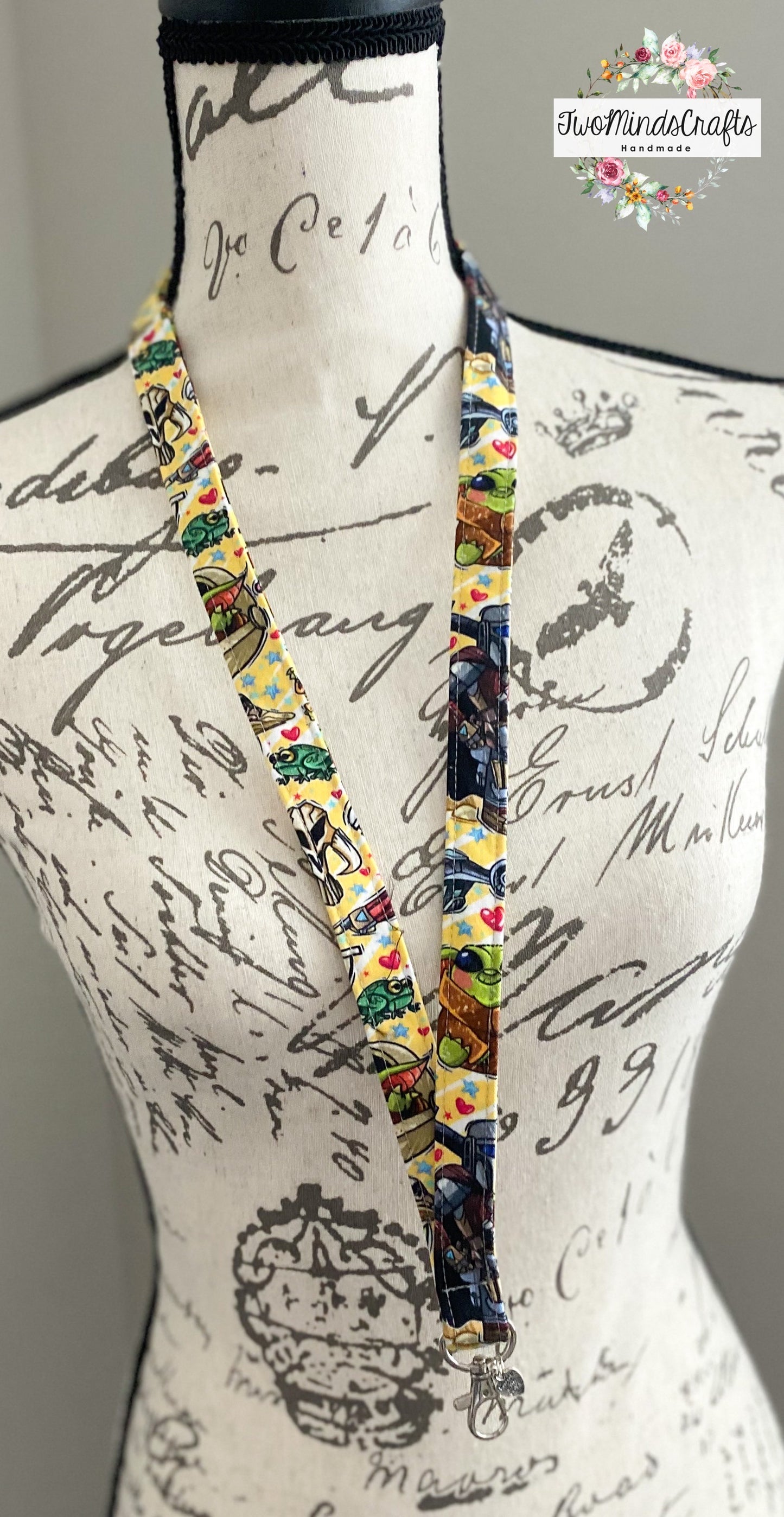 Classic lanyard - yellow background baby Y (READY TO SHIP)