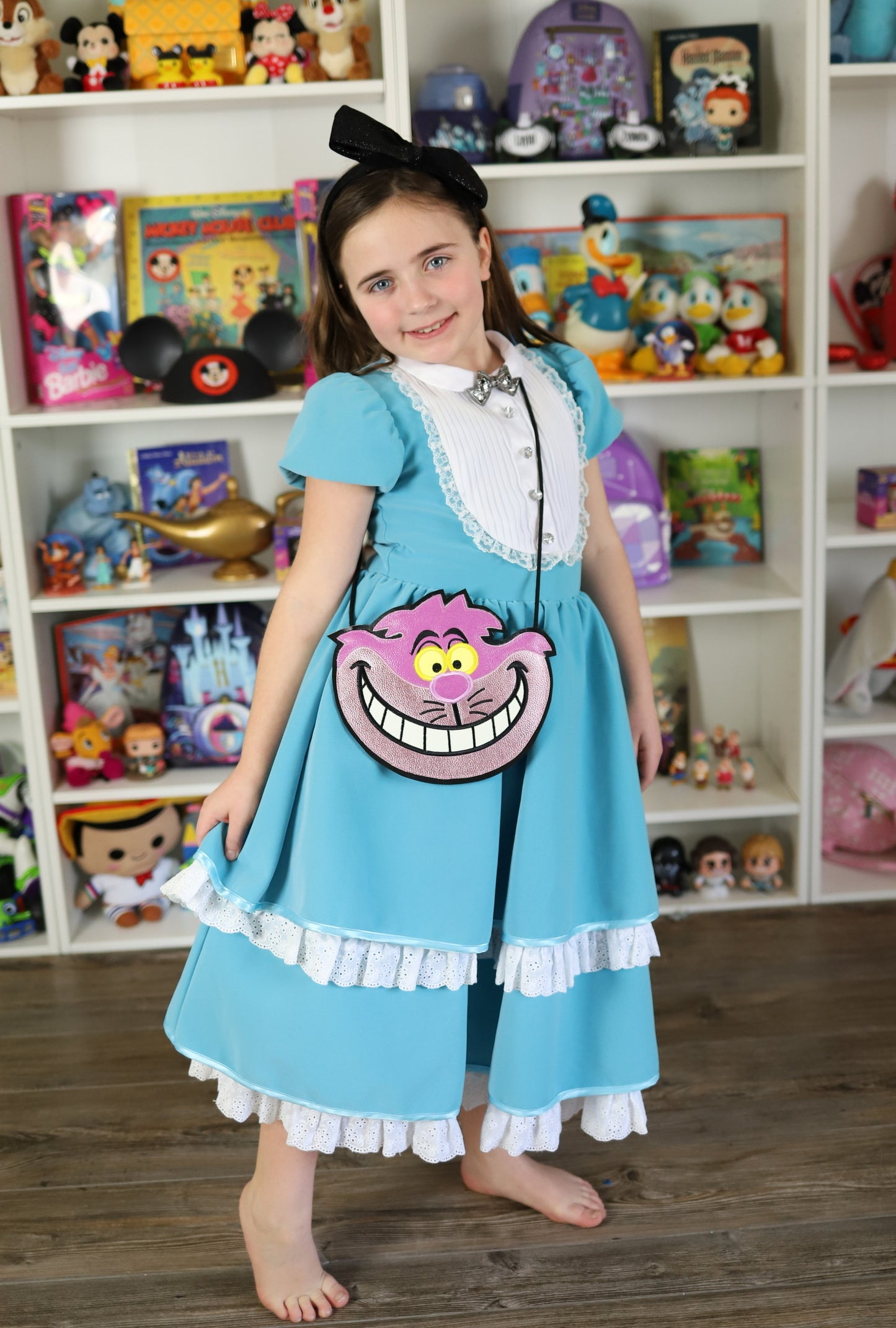 Glow In The Dark Cheeky Cat flat bag (READY TO SHIP)