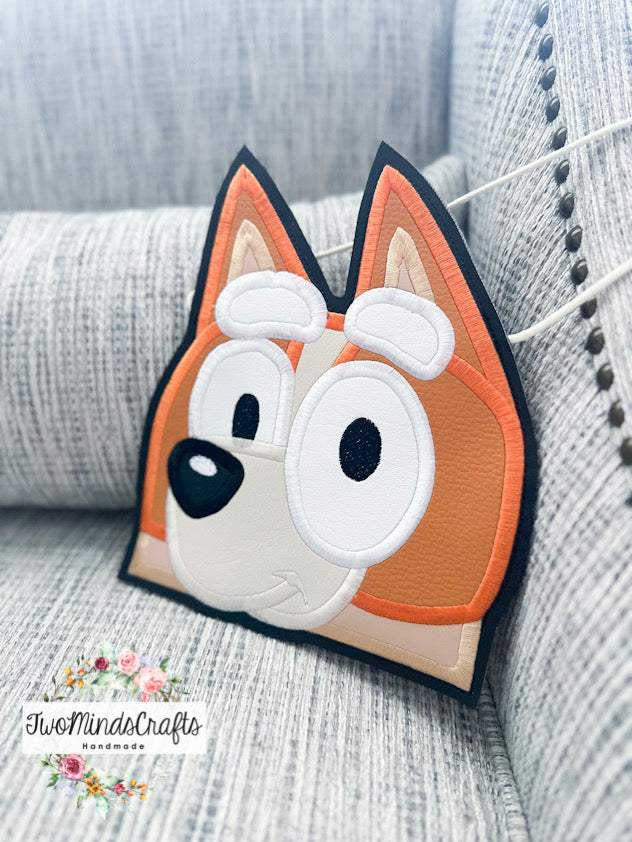 Brown Dog Face flat bag (READY TO SHIP)