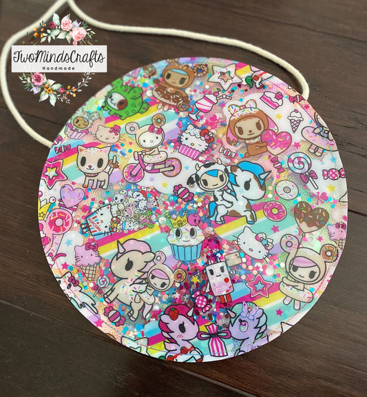 *ATRP* Mashup Unicorn & Cat shaker flat bag (READY TO SHIP)