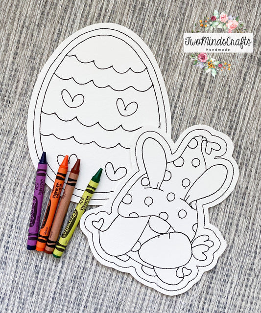 Flat vinyl doodles - Easter gnome egg set (READY TO SHIP)