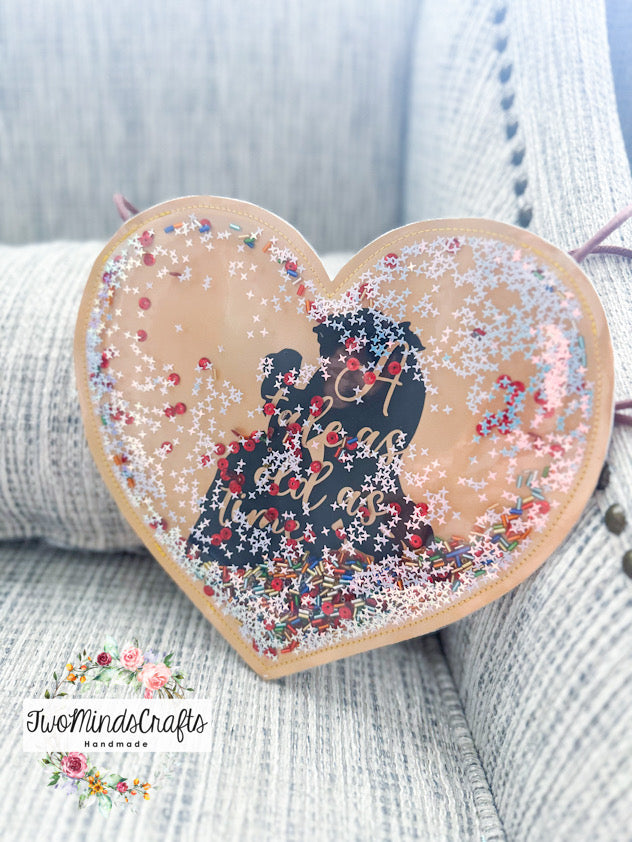 Beauty Princess Heart flat lay bag (READY TO SHIP)