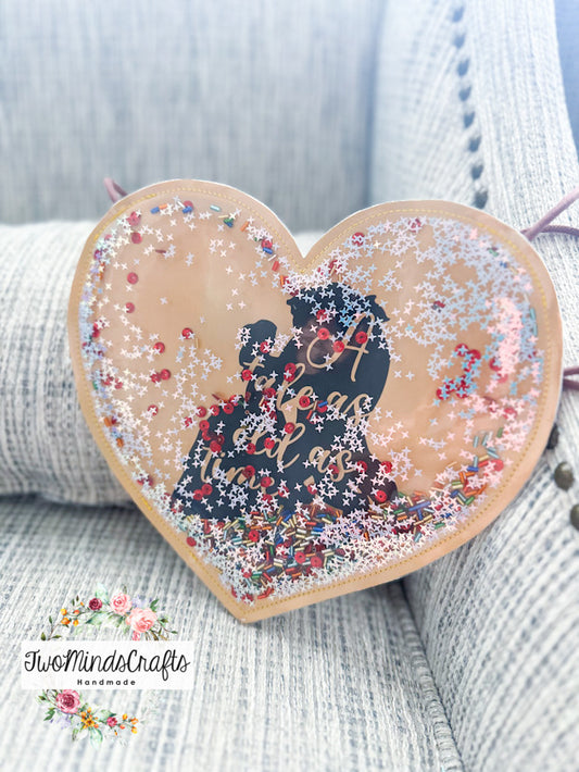 Beauty Princess Heart flat lay bag (READY TO SHIP)