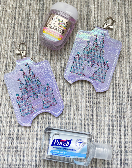 Bejeweled castle hand sanitizer holder (READY TO SHIP)
