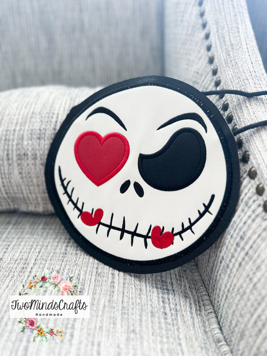 Glow In The Dark Jack Hearts flat lay bag (READY TO SHIP)