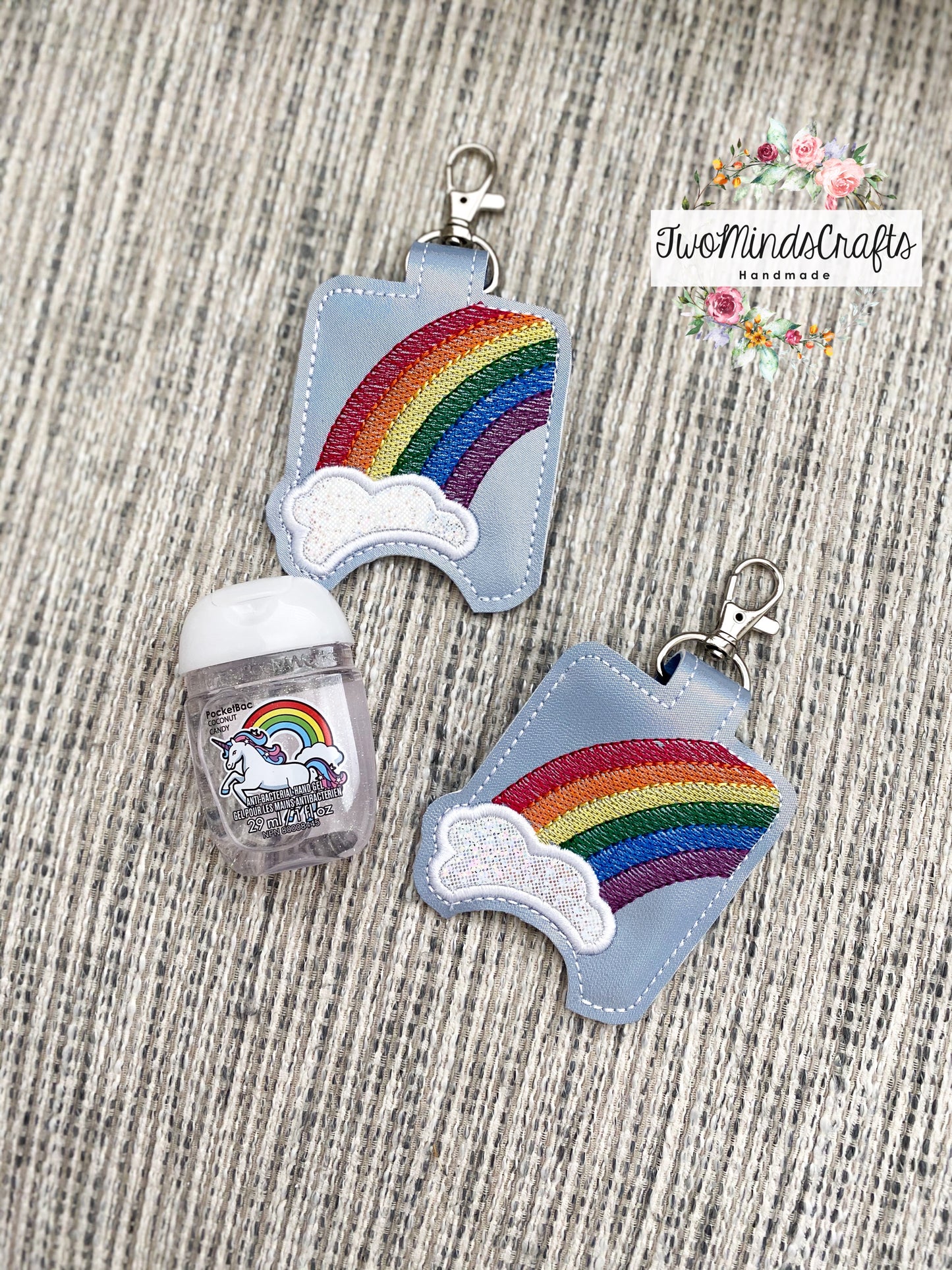 Rainbow hand sanitizer holder (READY TO SHIP)