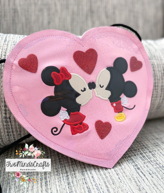 Valentine Mouse Heart flat lay bag (READY TO SHIP)