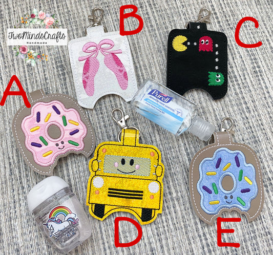 Embroidered hand sanitizer holder (READY TO SHIP)
