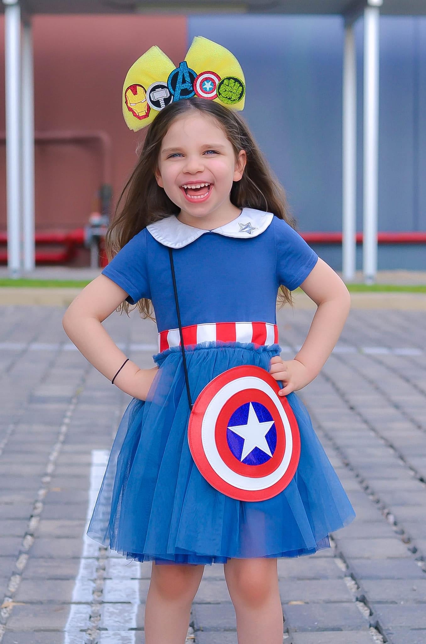Captain Superhero Shield Flat Bag (READY TO SHIP)