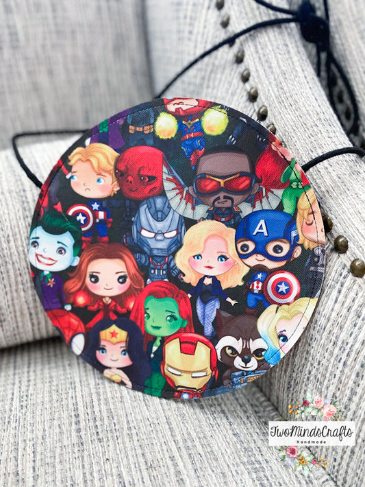 *ATRP* Superhero Mix Circle Flat Bag (READY TO SHIP)